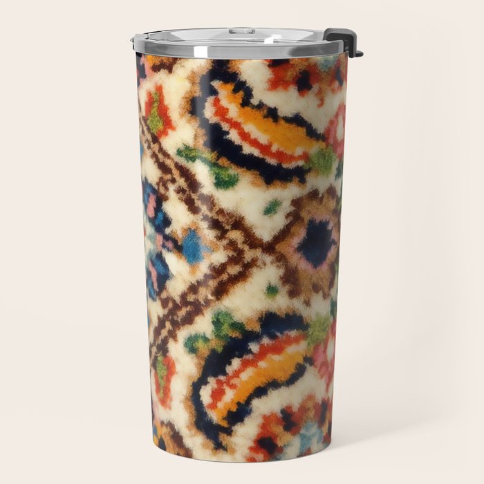 Birjand Vintage Persian Rug Print Travel Mug Gallery Image 2
