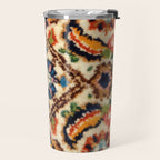 Birjand Vintage Persian Rug Print Travel Mug Gallery Image 2