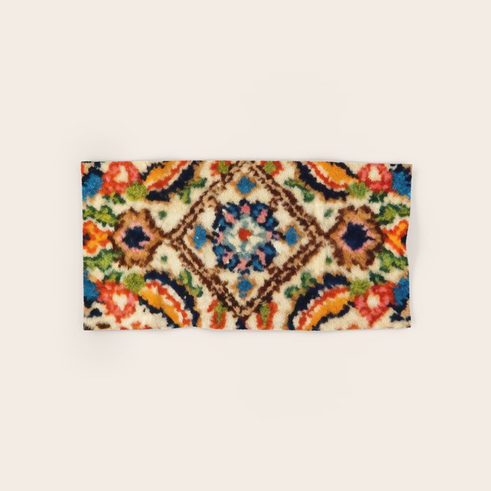 Birjand Vintage Persian Rug Print Bath Towel Gallery Image 1