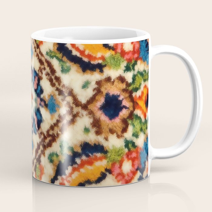 Birjand Vintage Persian Rug Print Coffee Mug Gallery Image 1