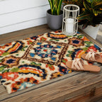 Birjand Vintage Persian Rug Print Outdoor Rug Gallery Image 2