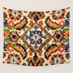 Birjand Vintage Persian Rug Print Wall Tapestry Gallery Image 4
