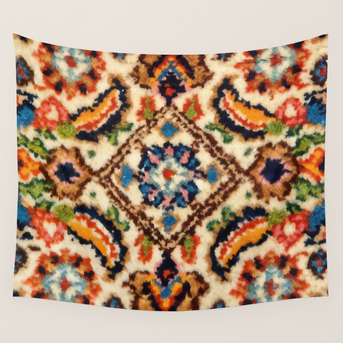 Birjand Vintage Persian Rug Print Wall Tapestry Gallery Image 4