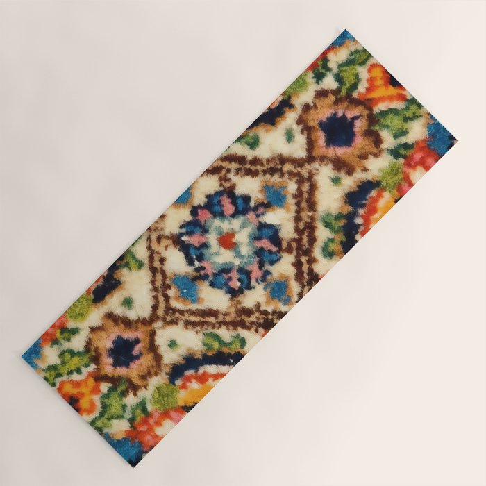 Birjand Vintage Persian Rug Print Yoga Mat Gallery Image 1