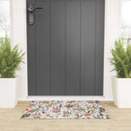 Watercolor Hand Drawn Mushroom Autumn Garden Welcome Mat Gallery Image 3