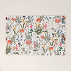 Watercolor Hand Drawn Mushroom Autumn Garden Welcome Mat Gallery Image 1