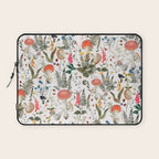 Watercolor Hand Drawn Mushroom Autumn Garden Laptop Sleeve Gallery Image 1