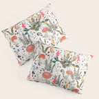 Watercolor Hand Drawn Mushroom Autumn Garden Pillow Sham Gallery Image 3