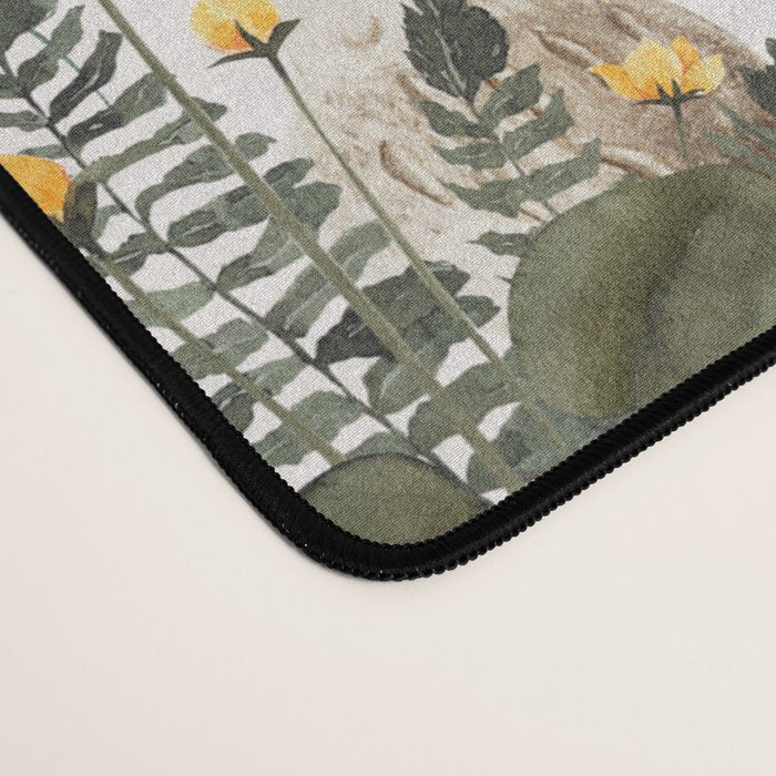 Watercolor Hand Drawn Mushroom Autumn Garden Desk Mat Gallery Image 4