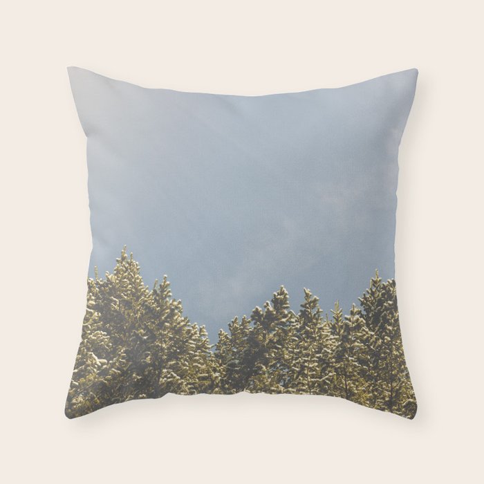Forest Sunrise - Nature Photography Throw Pillow Gallery Image 1