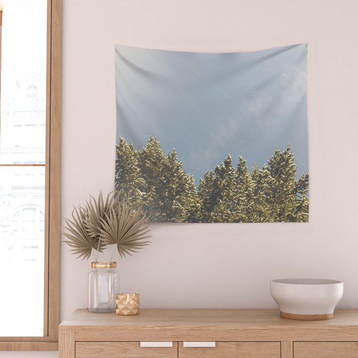 Forest Sunrise - Nature Photography Wall Tapestry Gallery Image 2