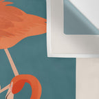 Graceful Flamingos 3 Wall Tapestry Gallery Image 3