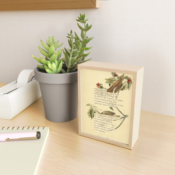 Wood Thrush Divination from # An Almanac of Birds # Divinations for Uncertain Days Art Print Mini Art Print Gallery Image 2