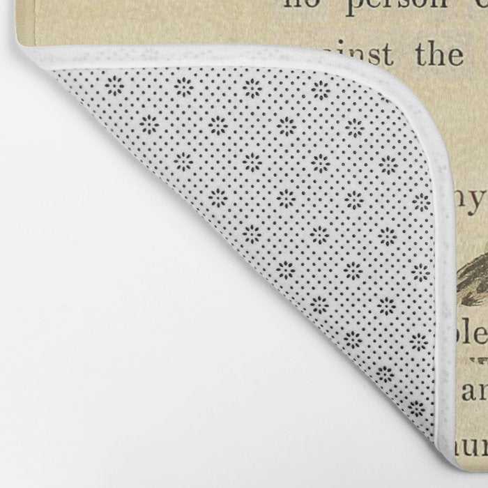 Wood Thrush Divination from # An Almanac of Birds # Divinations for Uncertain Days Art Print Bath Mat Gallery Image 2