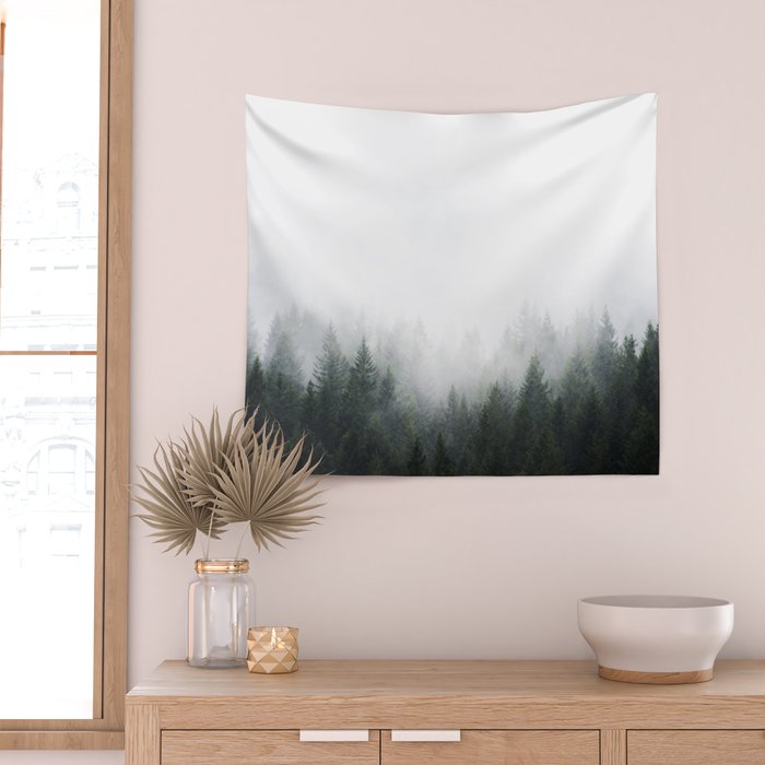 PNW Forest Mountain Adventure IV  Wall Tapestry Gallery Image 2