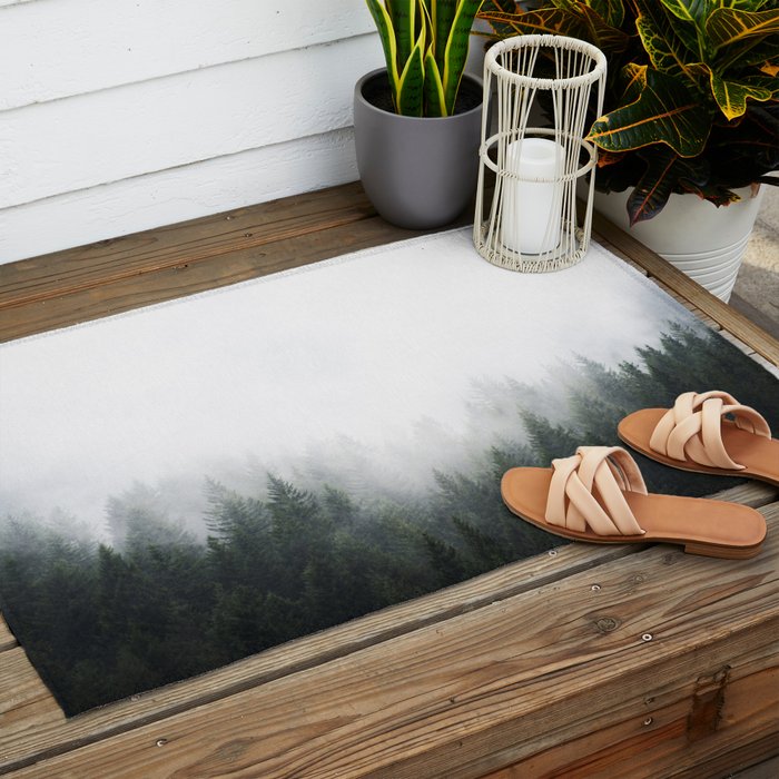 PNW Forest Mountain Adventure IV  Outdoor Rug Gallery Image 2