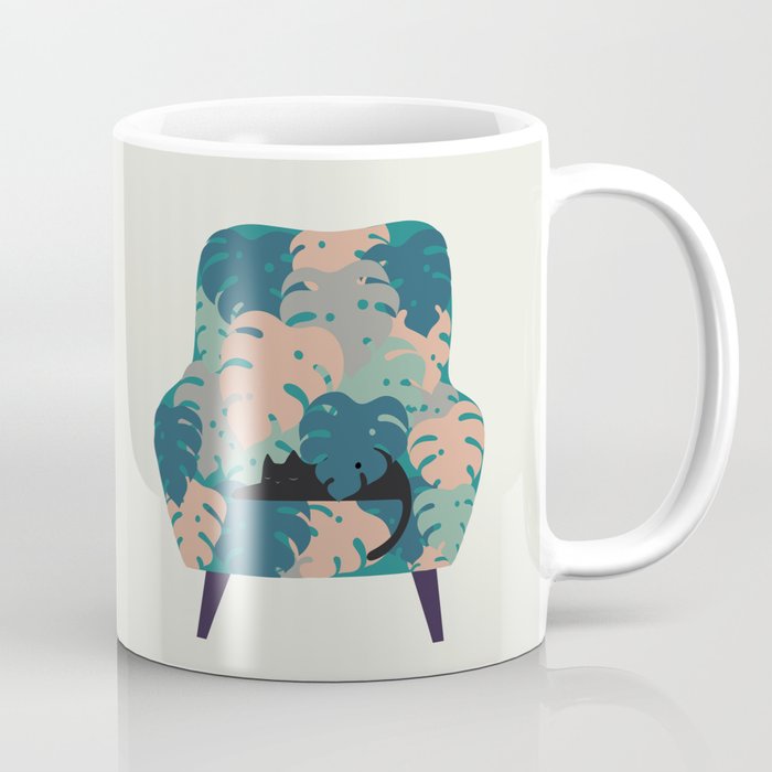 Cat and Plant 15 Coffee Mug Gallery Image 1