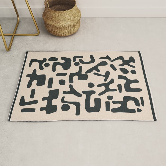 Organic Contemporary Modern Shapes 05 Rug Gallery Image 1