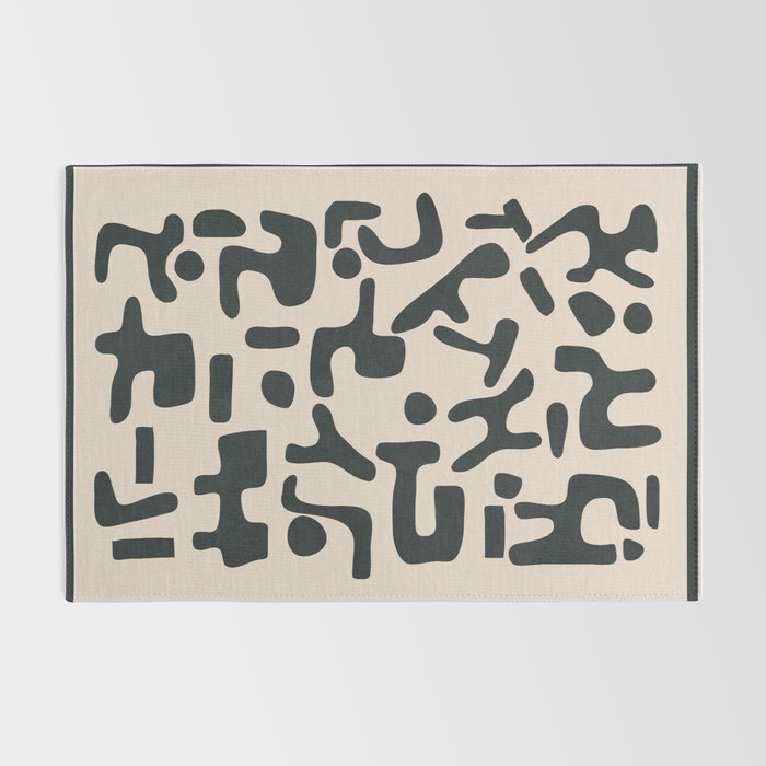 Organic Contemporary Modern Shapes 05 Rug Gallery Image 2