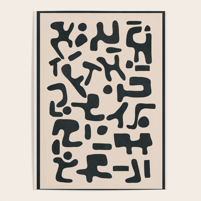 Organic Contemporary Modern Shapes 05 Poster Gallery Image 4