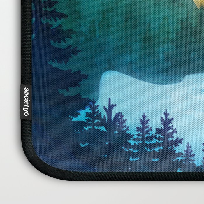 Lake beneath the towering hills Laptop Sleeve Gallery Image 3