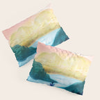 Lake beneath the towering hills Pillow Sham Gallery Image 3