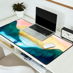 Lake beneath the towering hills Desk Mat Gallery Image 2