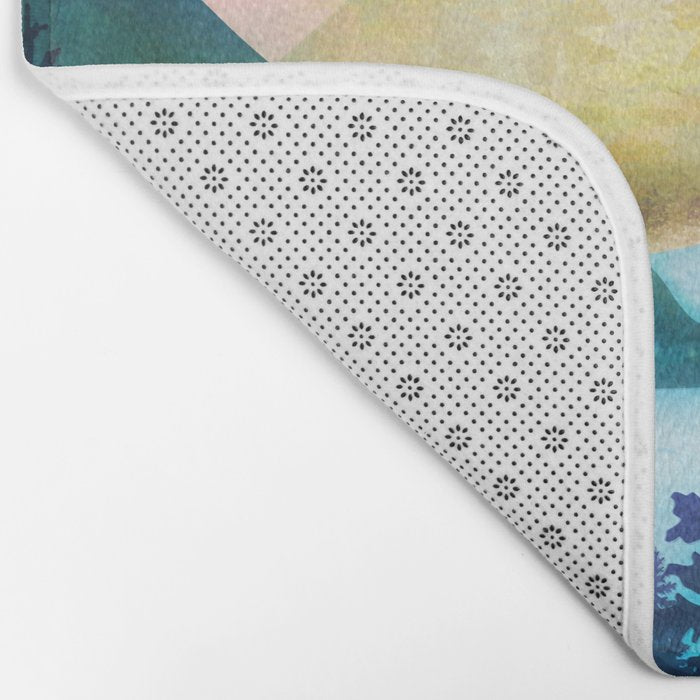 Lake beneath the towering hills Bath Mat Gallery Image 2