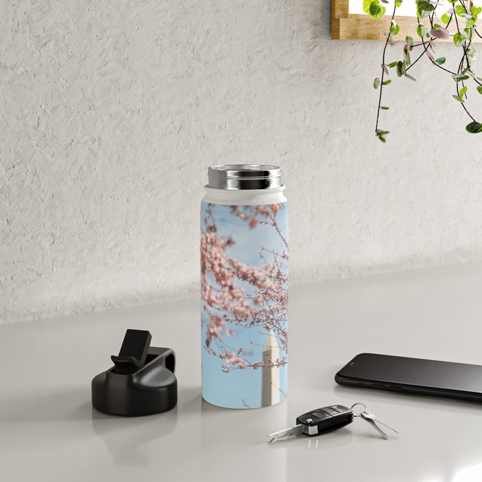 Washington DC Cherry Blossoms Water Bottle Gallery Image 4