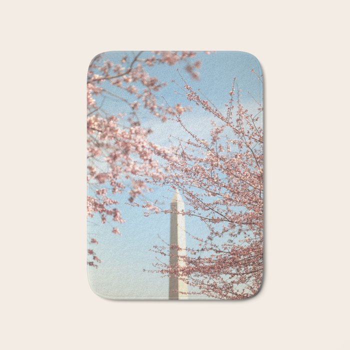 Washington DC Cherry Blossoms Bath Mat Gallery Image 1