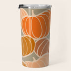 Retro Pumpkin cosy Fall Pattern  Travel Mug Gallery Image 3