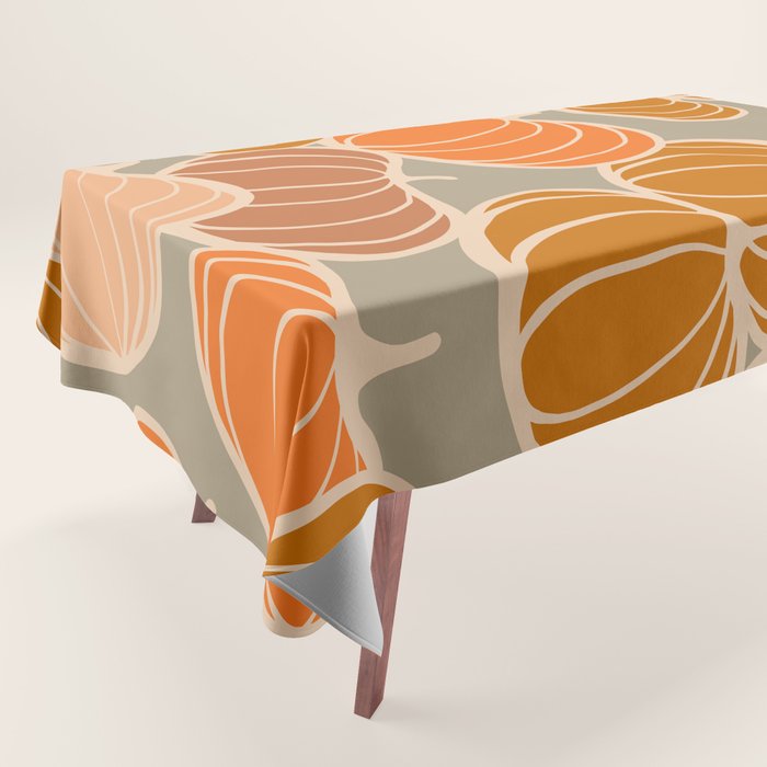 Retro Pumpkin cosy Fall Pattern  Tablecloth Gallery Image 1