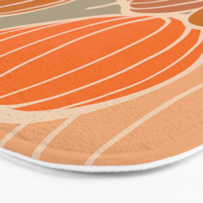 Retro Pumpkin cosy Fall Pattern  Bath Mat Gallery Image 3