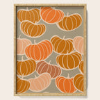Retro Pumpkin cosy Fall Pattern  Serving Tray Gallery Image 1