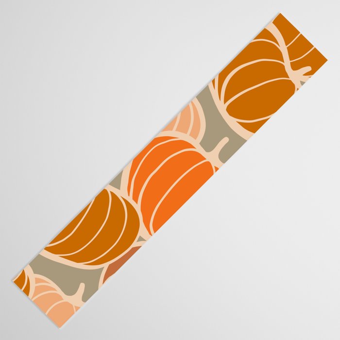 Retro Pumpkin cosy Fall Pattern  Table Runner Gallery Image 3