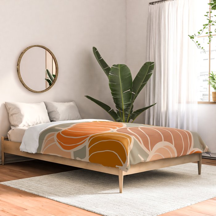 Retro Pumpkin cosy Fall Pattern  Comforter Gallery Image 2