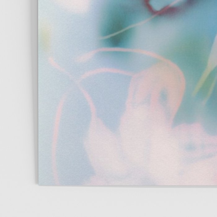 Soft Blurred Floral Abstraction in Pastel Blue and Pink Poster Gallery Image 3
