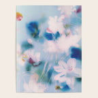 Soft Blurred Floral Abstraction in Pastel Blue and Pink Poster Gallery Image 4