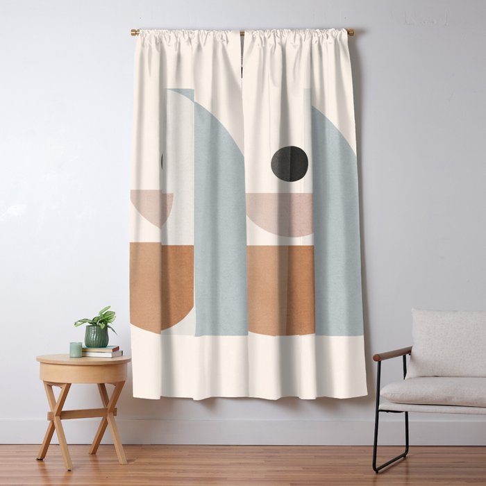 Abstract Minimal Shapes 14 Window Curtain Gallery Image 5