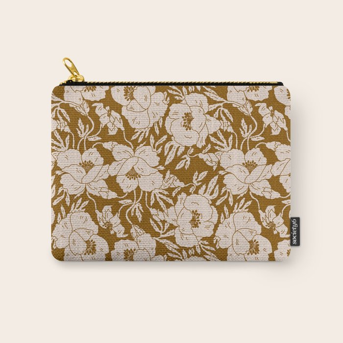 INDRA POPPY OCHRE Carry All Pouch Gallery Image 1