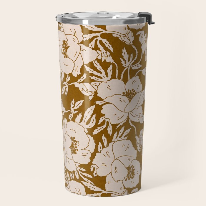 INDRA POPPY OCHRE Travel Mug Gallery Image 2