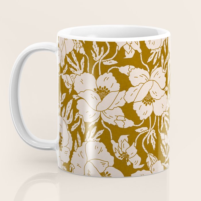 INDRA POPPY OCHRE Coffee Mug Gallery Image 3