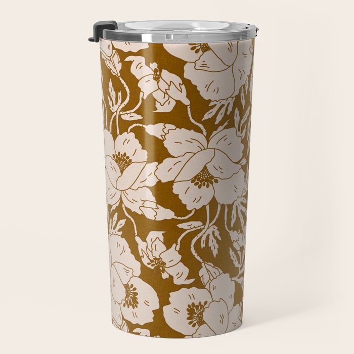 INDRA POPPY OCHRE Travel Mug Gallery Image 3