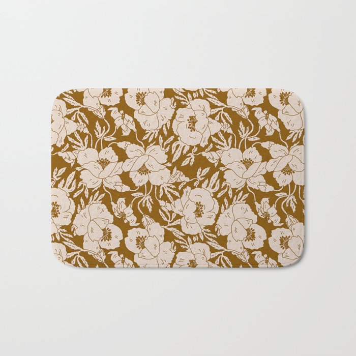 INDRA POPPY OCHRE Bath Mat Gallery Image 1