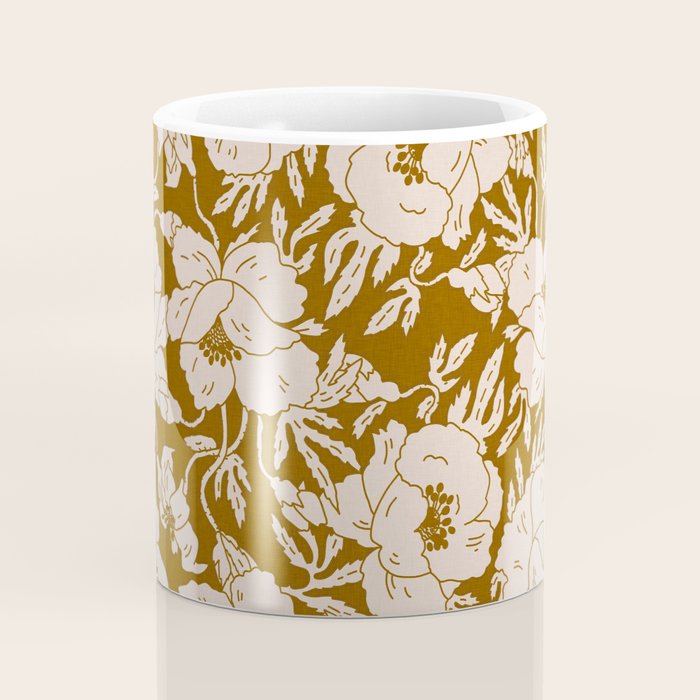INDRA POPPY OCHRE Coffee Mug Gallery Image 4