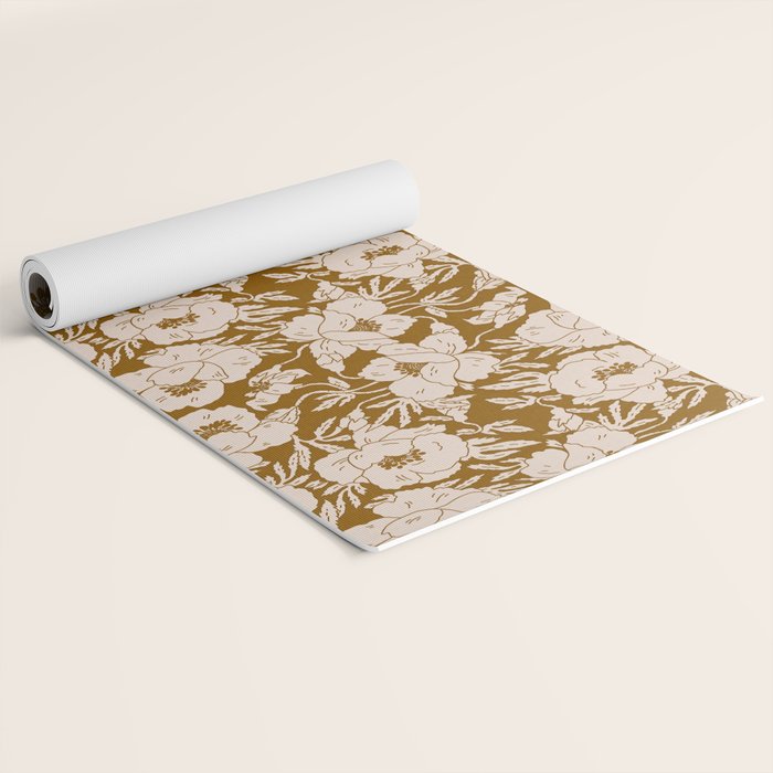 INDRA POPPY OCHRE Yoga Mat Gallery Image 2