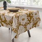INDRA POPPY OCHRE Tablecloth Gallery Image 3