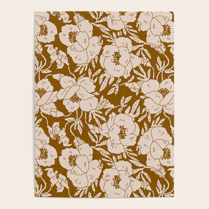 INDRA POPPY OCHRE Poster Gallery Image 4