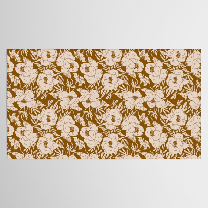 INDRA POPPY OCHRE Tablecloth Gallery Image 2