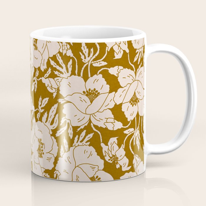 INDRA POPPY OCHRE Coffee Mug Gallery Image 1